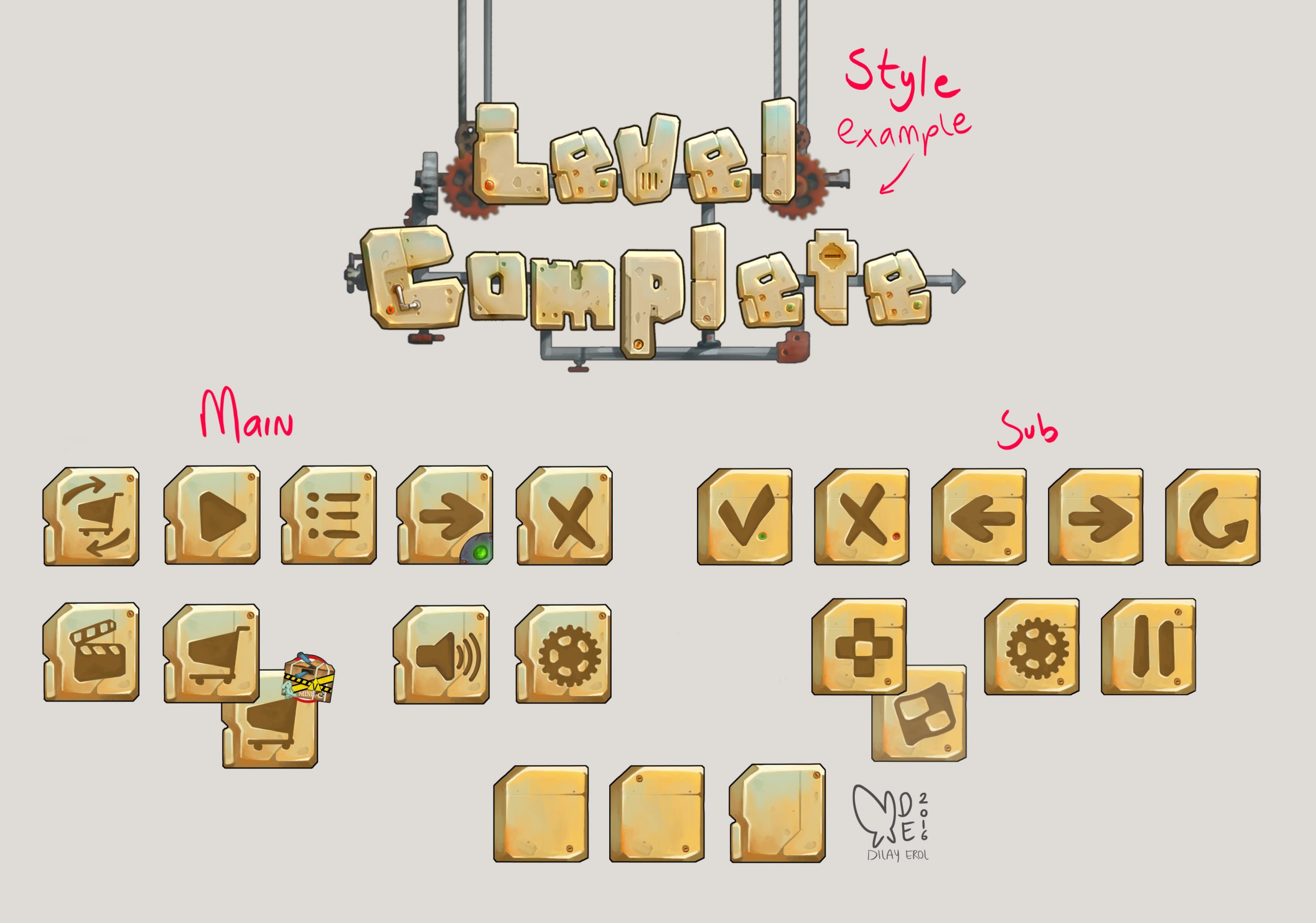Level Complete screen assets | 2017